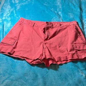 Time and Tru Coral Cargo Shorts